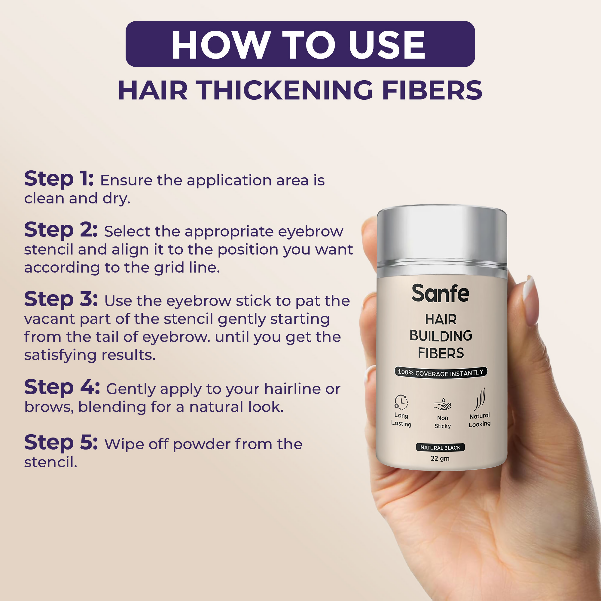 Sanfe Hair Building Fibers