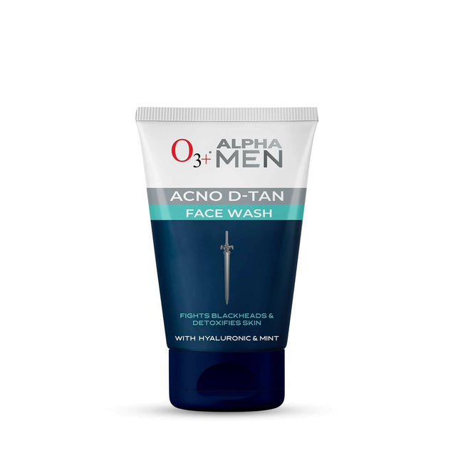 Professional O3+ Alpha Men Acno D-TAN Face Wash with Hyaluronic & Mint Hover Image