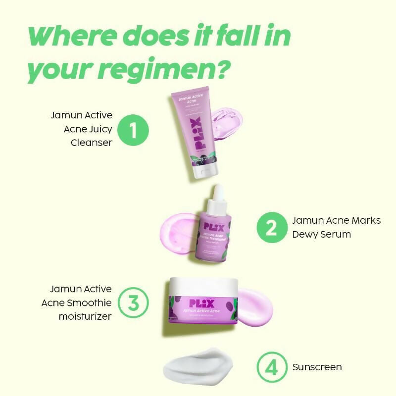 PLIX The Plant Fix Jamun Face Wash & Acne Marks Serum Combo