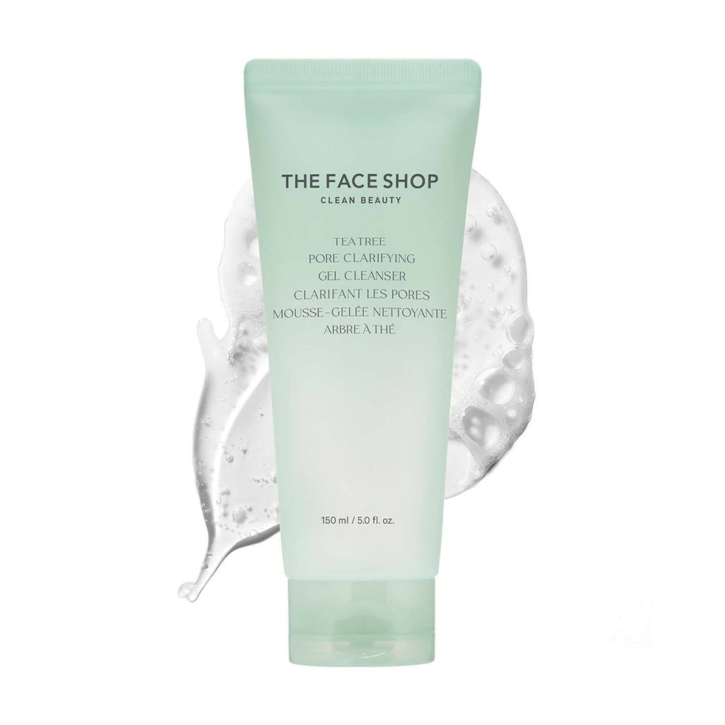 The Face Shop Tea Tree Pore Clarifying Gel Cleanser - Korean Skincare