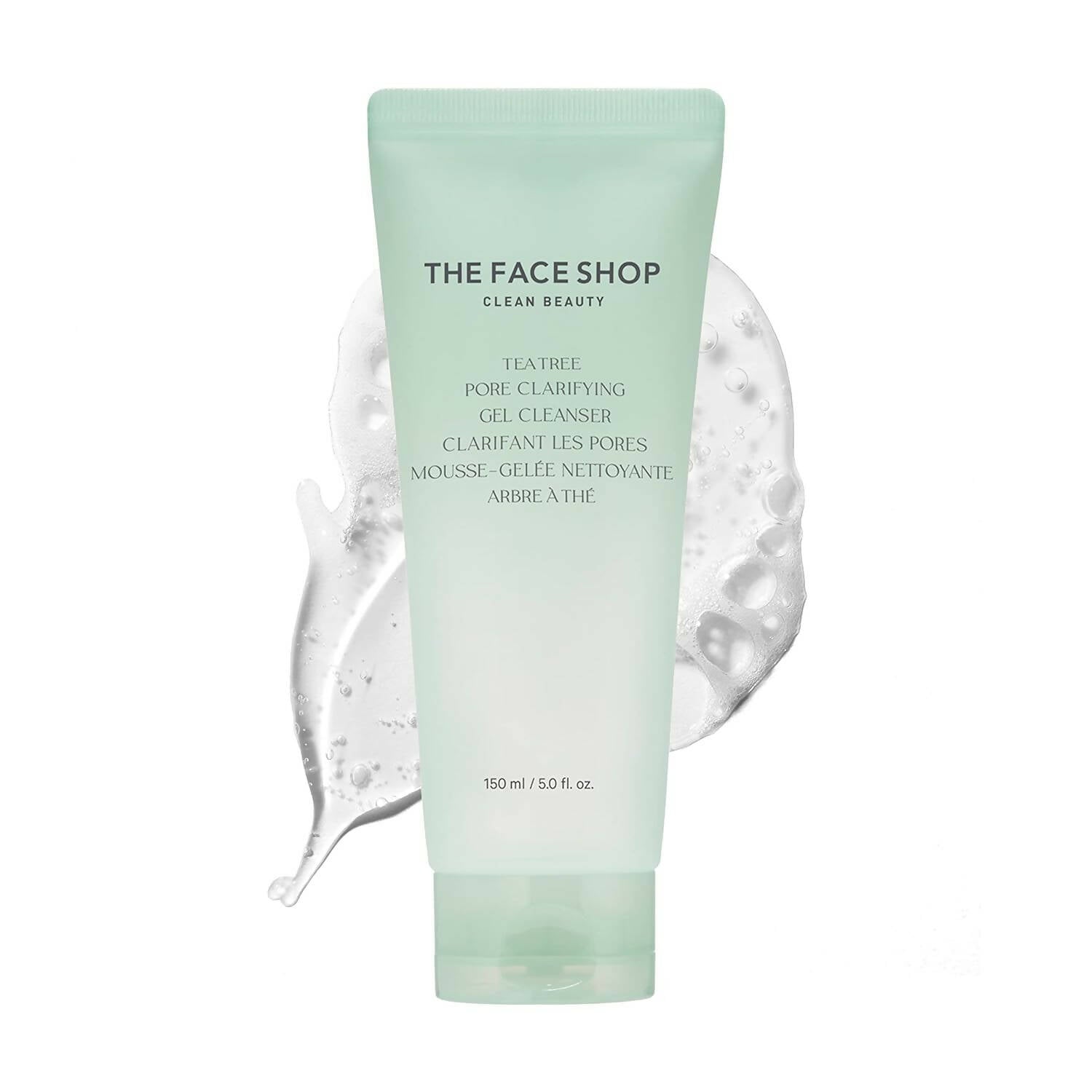 The Face Shop Tea Tree Pore Clarifying Gel Cleanser - Korean Skincare