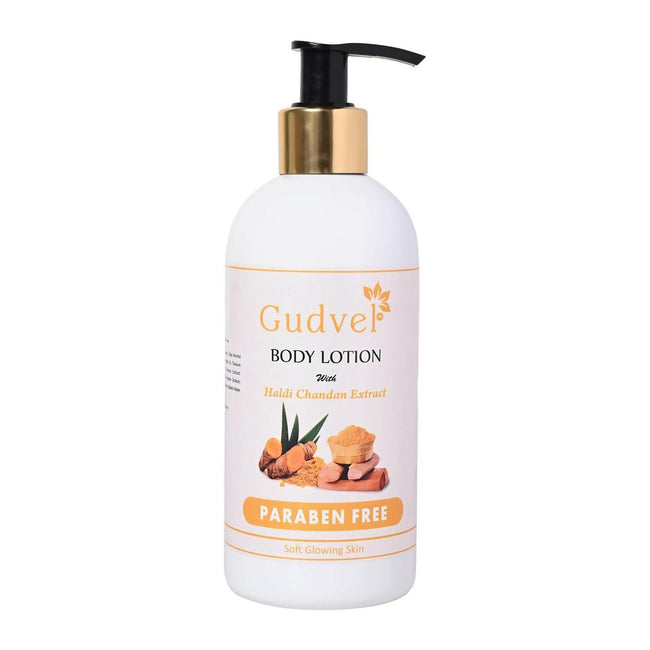 Gudvel Turmeric & Sandalwood Body Lotion Hover Image