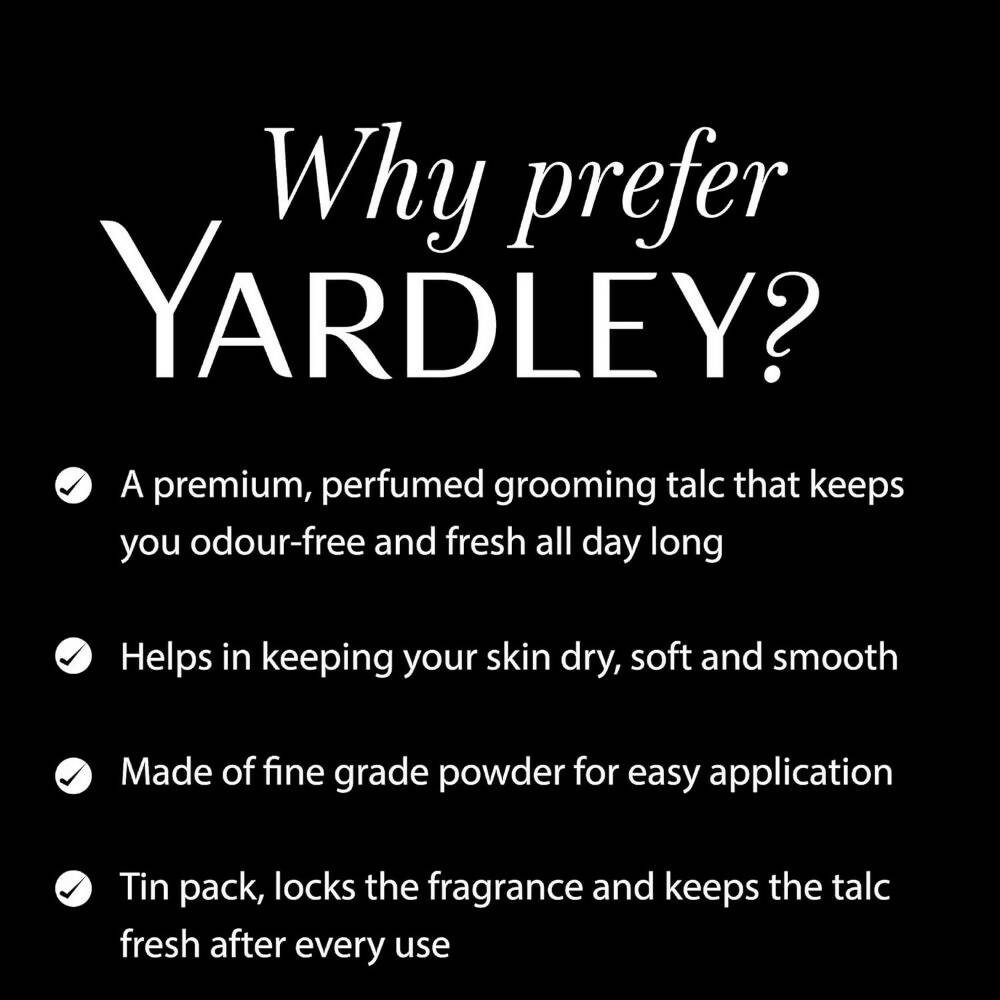 Yardley London Elegance Deodorizing Talc Powder For Men