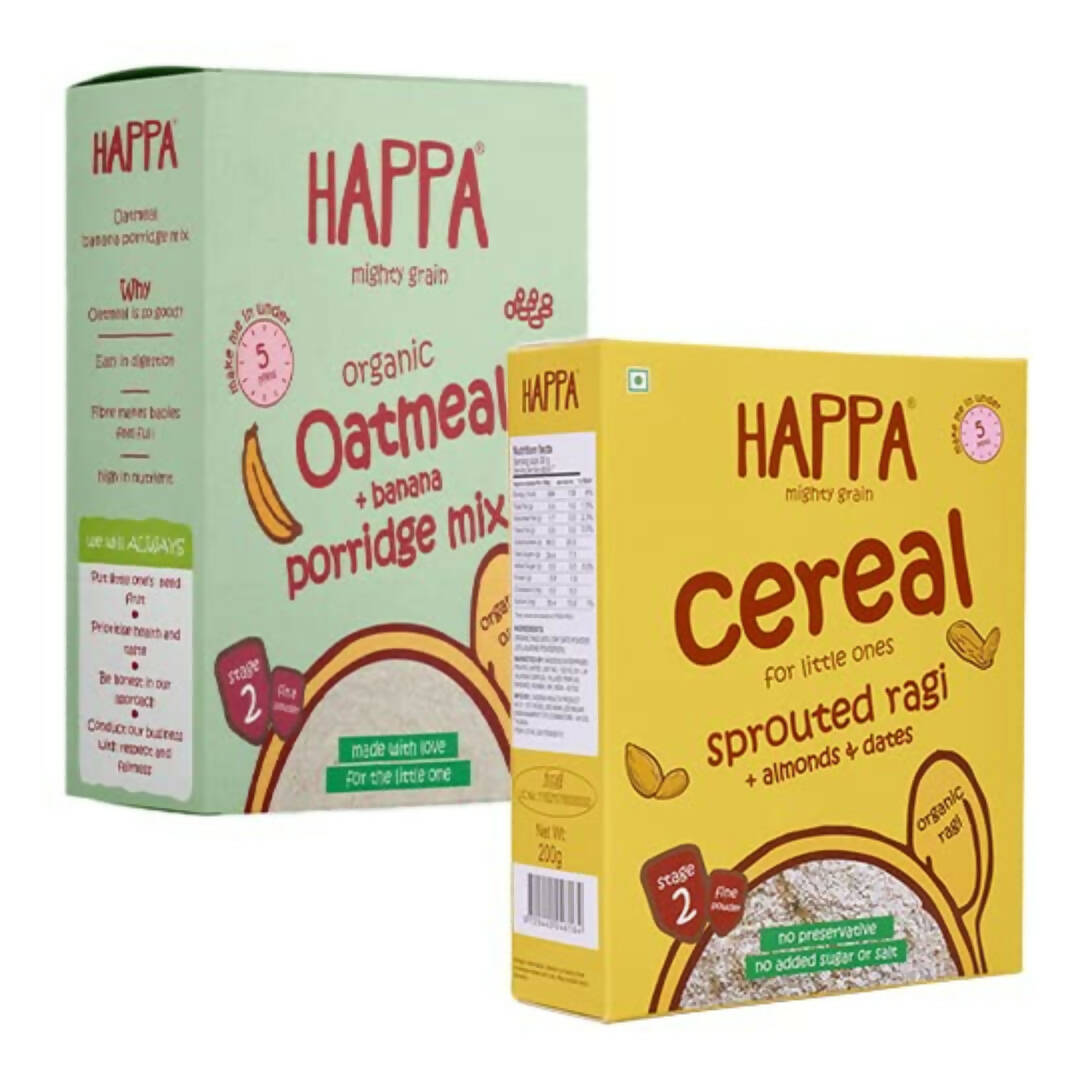 Happa Organic Baby Food Cereal Combo