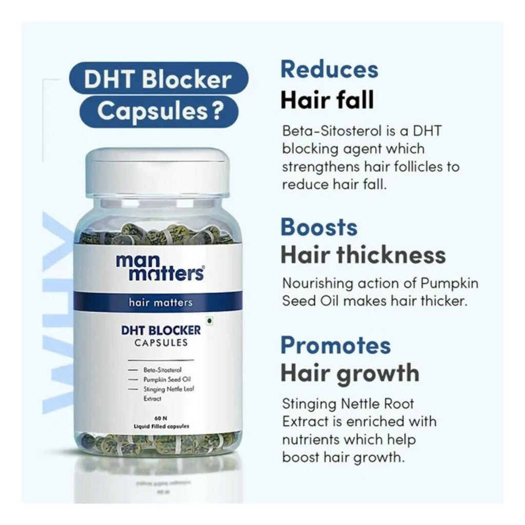 Man Matters DHT Blocker Capsules, For Anti Hair Fall