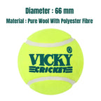 Vicky Yellow Tennis/Cricket Ball Light Multipurposeful Design & Durable Rubber Built
