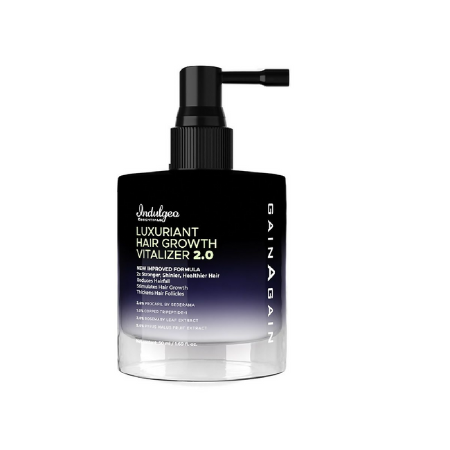 Indulgeo Essentials Luxuriant Hair Vitalizer 2.0 - Non Oily Serum For Hair Growth Hover Image