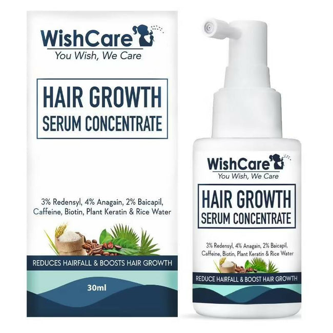 Wishcare Hair Growth Serum Concentrate With 3% Redensyl, 4% Anagain, Rice Water, Biotin Hover Image