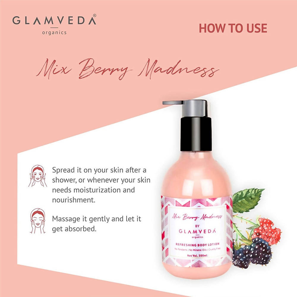 Glamveda Mix Berry Madness Refreshing Body Lotion