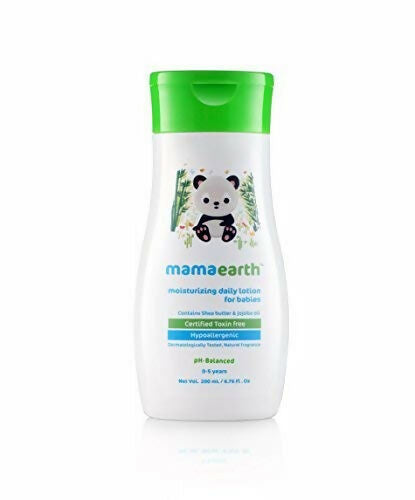 Mamaearth Daily Moisturizing Lotion & Nourishing Baby Hair Oil, With Almond & Avocado Oil