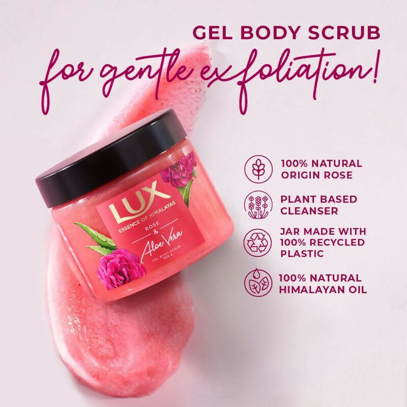Lux Essence Of Himalayas Rose & Aloe Vera Gel Body Scrub