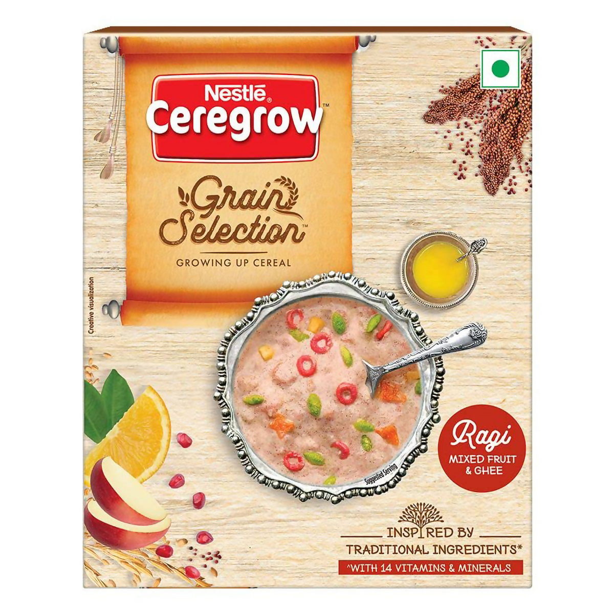 Nestle Ceregrow Growing Up Cereal with Ragi, Mixed Fruit & Ghee
