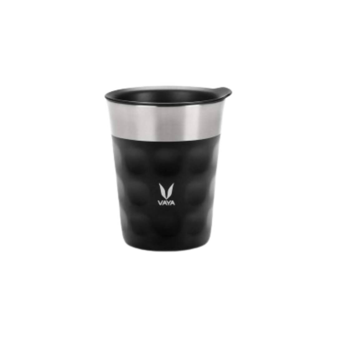 Vaya Popcup Insulated Coffee Mug Tumbler With Lid - 250 ml (Black)
