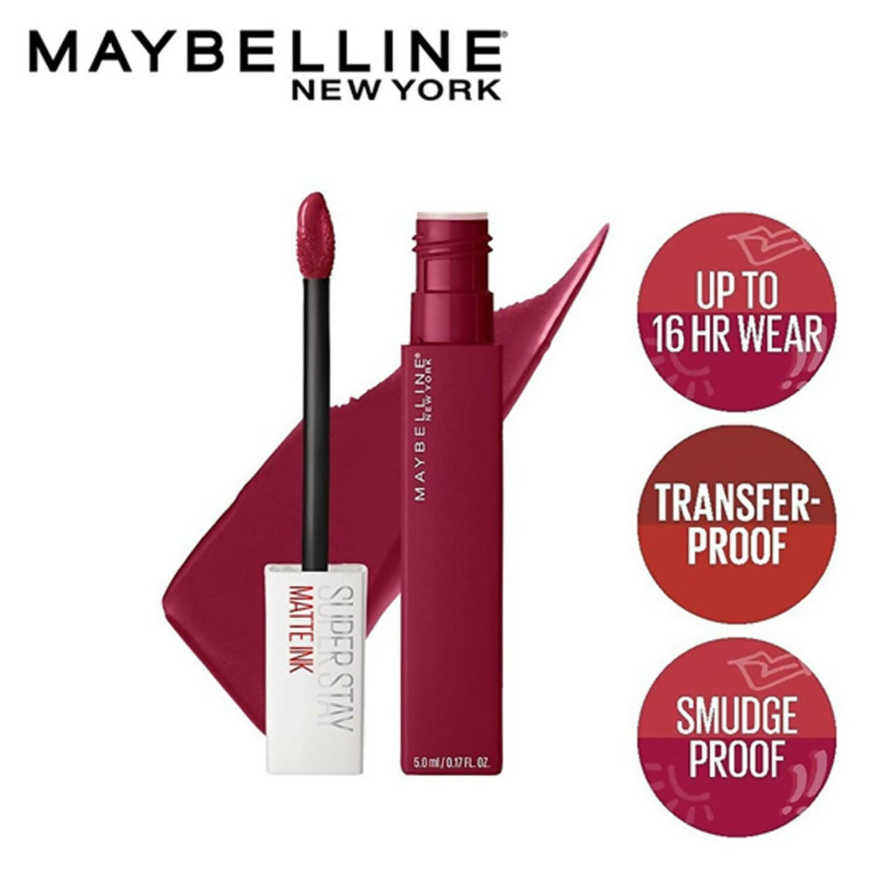 Maybelline New York Liquid Matte Lipstick Superstay Matte Ink - 115 Founder