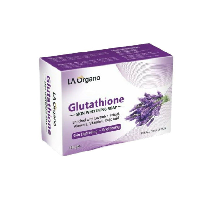 LA Organo Glutathione Lavender Skin Whitening Soap - Limited Time Offer Hover Image