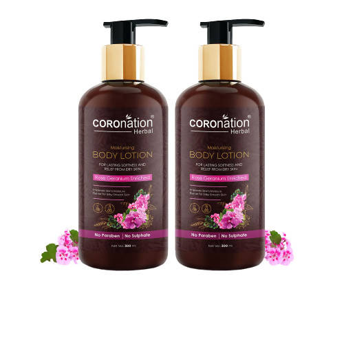 Coronation Herbal Rose Geranium Enriched Body Lotion Main Image