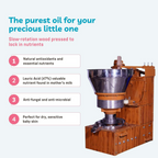 Earthbaby Virgin Coconut Oil - Cold Pressed Oil For Body Massage Skin & Hair Care