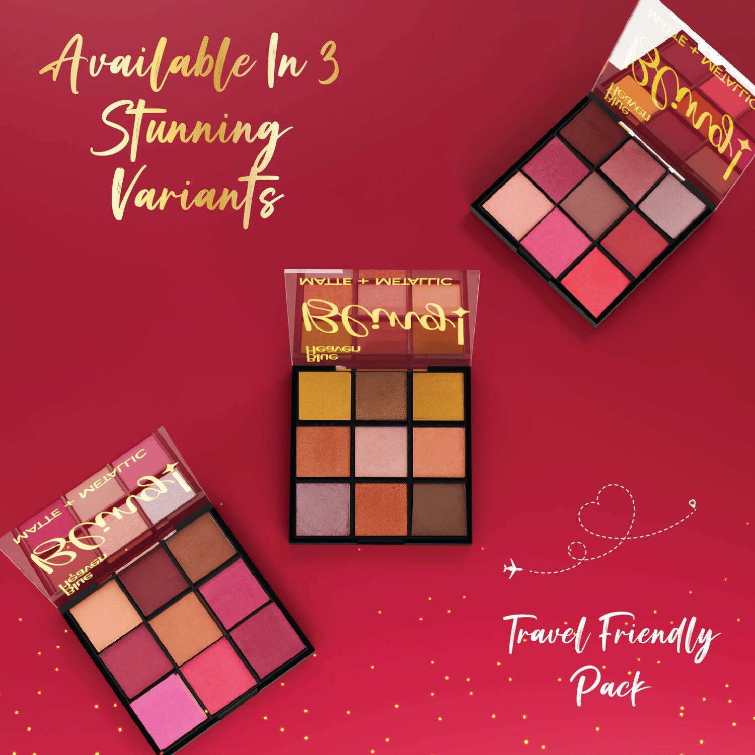 Blue Heaven Bling 9 In 1 Eyeshadow Palette - Kiss Of Blush