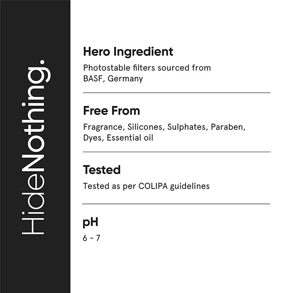 Minimalist Sunscreen SPF 60 PA ++++ For Sensitive Skin Broad Spectrum Sunscreen With Potent Antioxidants & Advanced Filters