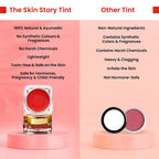 The Skin Story 100% Natural Lip Cheek Eye Tint Nourishing Ayurvedic Safe For Hormones - Romantic Red