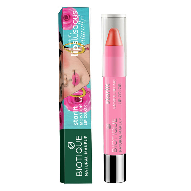 Biotique Starlit Moisturising Lipstick - Liquid Fire Hover Image