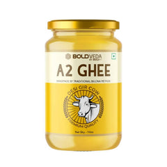 Boldfit Boldveda A2 Bilona Cow Ghee | Traditional Curd Churned | 100% Gir Cow Ghee