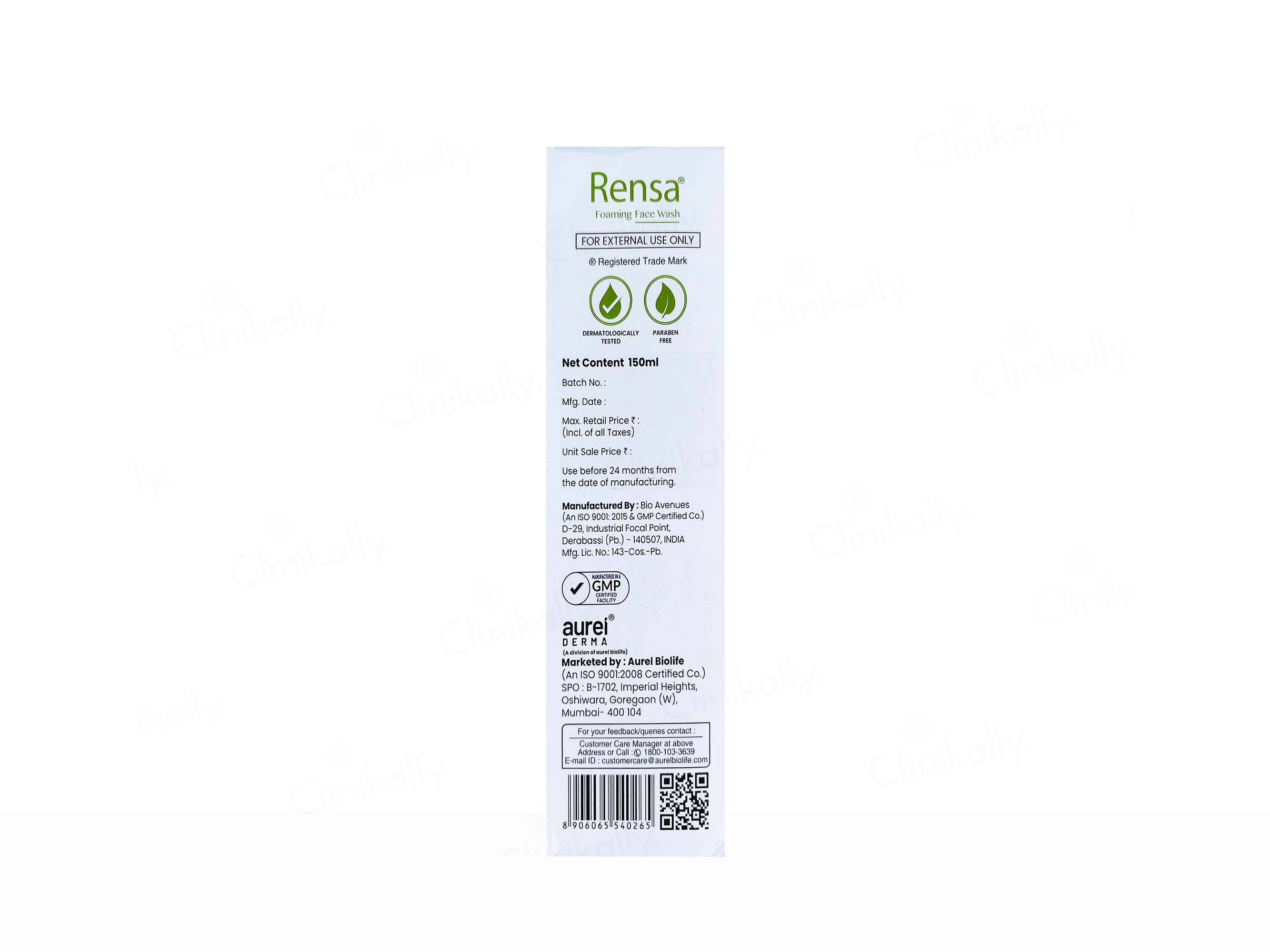 Rensa Foaming Face Wash
