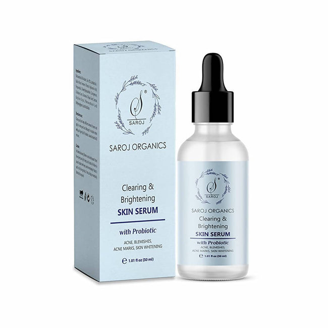 Saroj Organics Clearing And Brightening Skin Serum | Natural Organic Formula | Radiant Skin Solution Hover Image