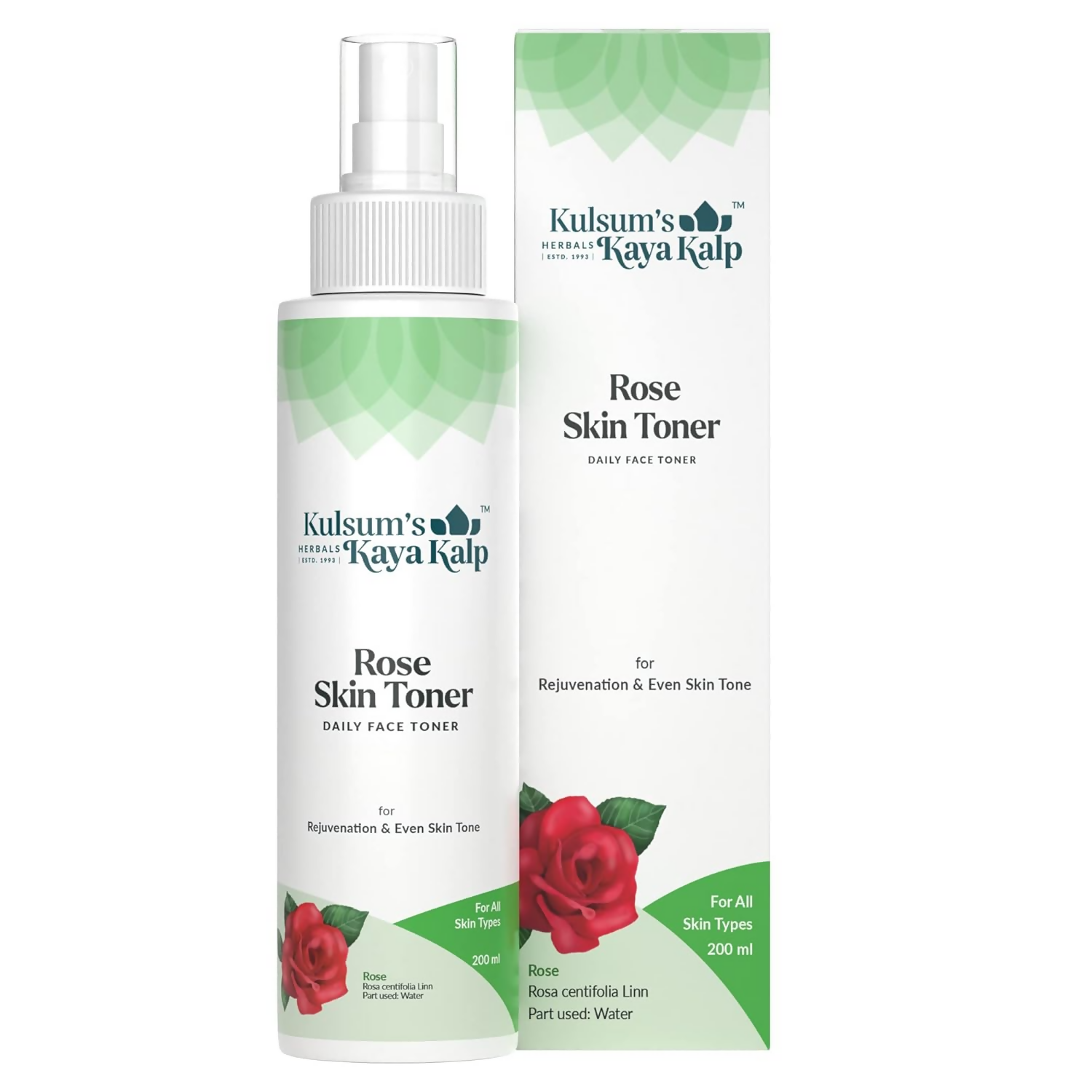 Kulsum's Kaya Kalp Rose Skin Toner For Rejuvenation & Even Skin Tone