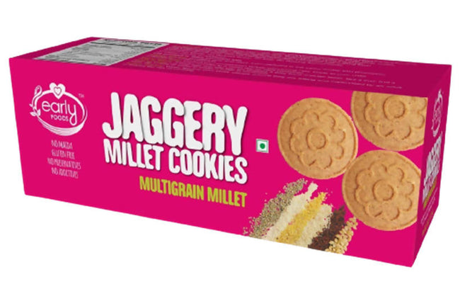 Early Foods Multi-Grain Millet Jaggery Cookies Hover Image