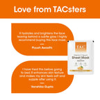 TAC - The Ayurveda Co. Vitamin C Serum Sheet Mask | Natural Skin Brightness
