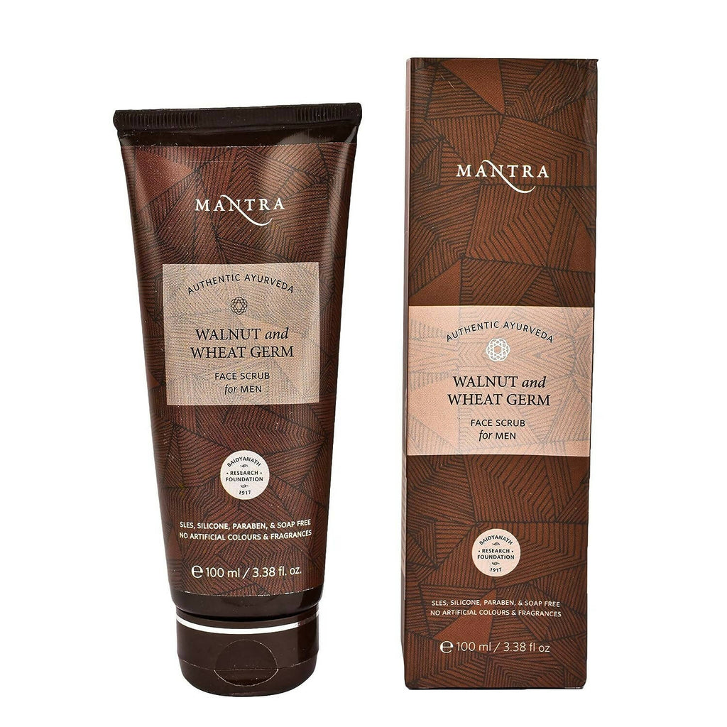 Mantra Herbal Walnut & Wheat Germ Face Scrub For Men
