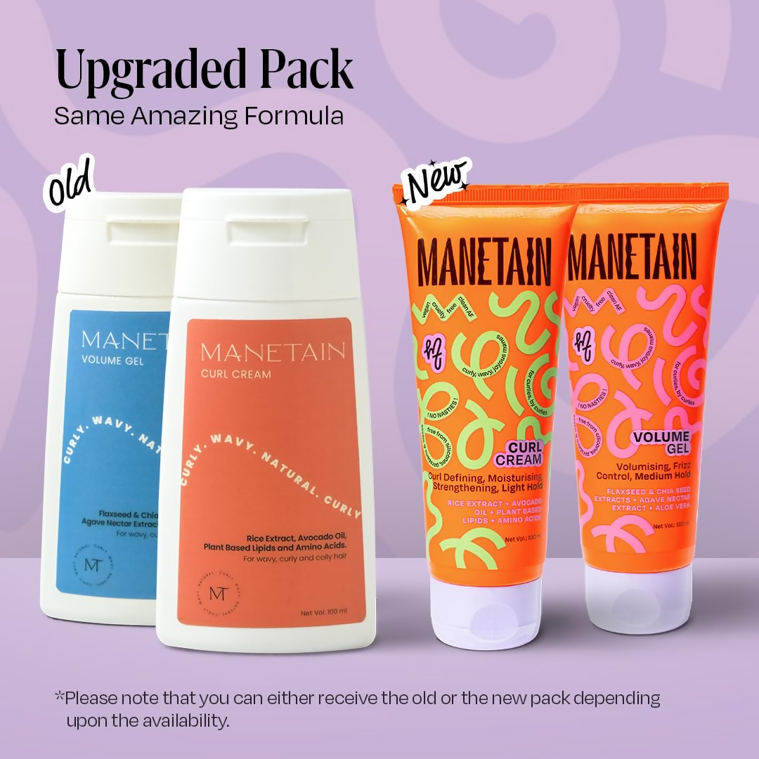 Manetain Volume Gel & Curl Cream Combo