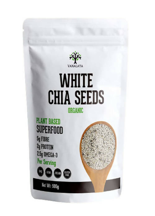 Vanalaya Organic White Chia Seeds