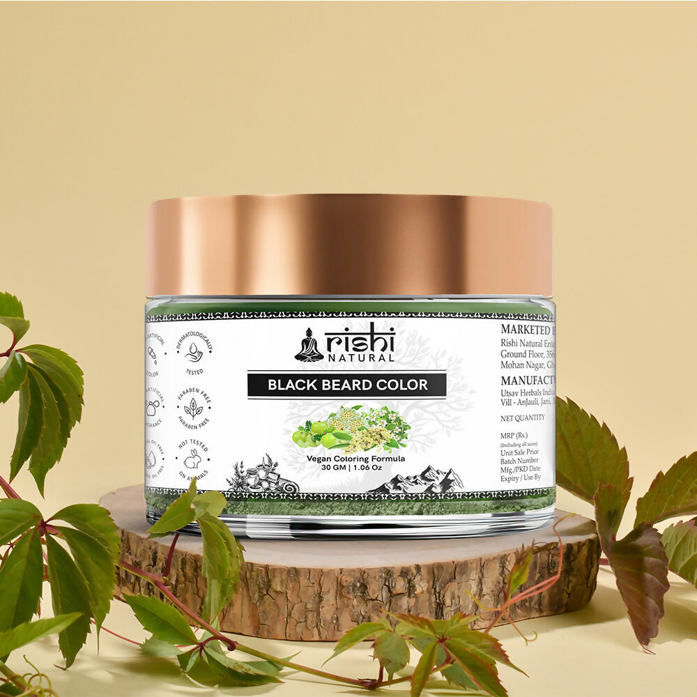 Rishi Natural Beard Black Color