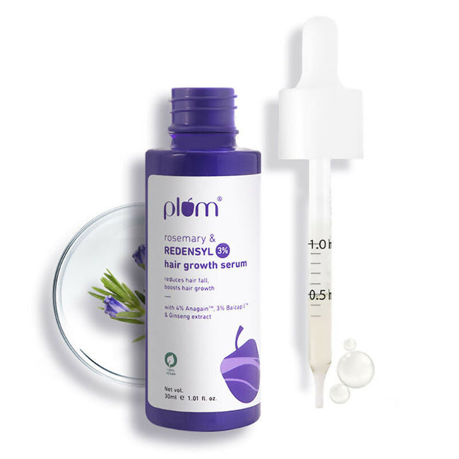 Plum Rosemary & 3% Redensyl Hair Growth Serum Main Image