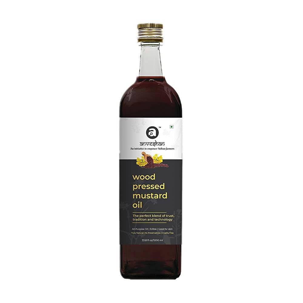 Anveshan Wood Pressed Black Mustard Oil