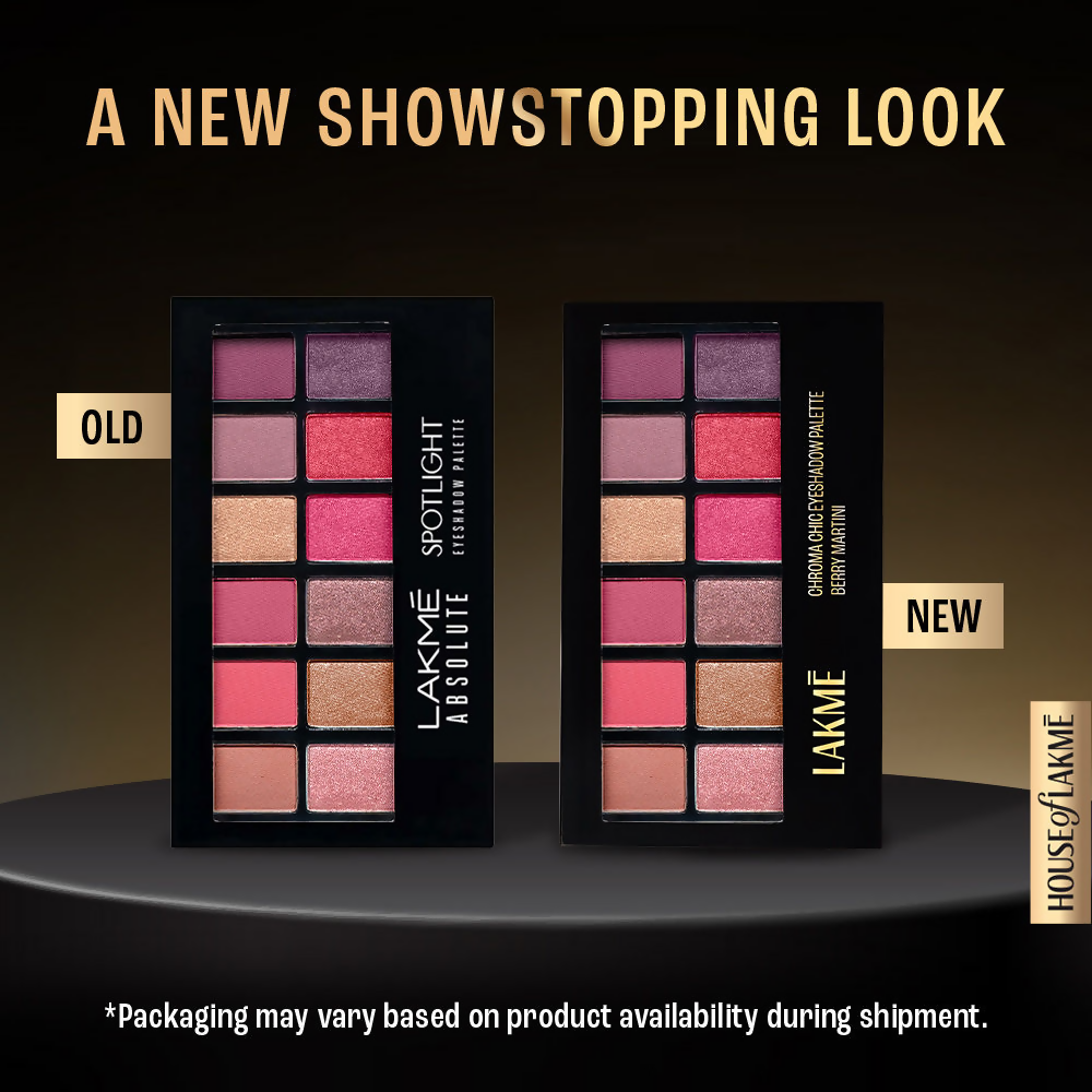 Lakme Glitterati Chroma Chic Eye Shadow Palette - Smokin Glam