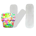Kindermum Nano Pro Aio Cloth Diaper (With 2 Organic Inserts And Power Booster)-Polka For Kids