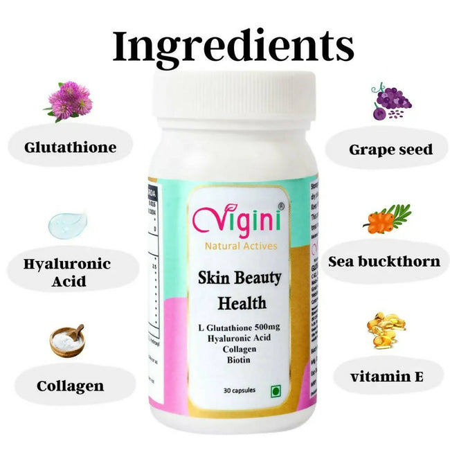 Vigini Natural Active Skin Beauty Health Capsules for Men Women Main Image