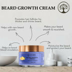Ivory Natural Beard Growth Cream - Biotin Boosted Hair Follicle For New Hair Cycle