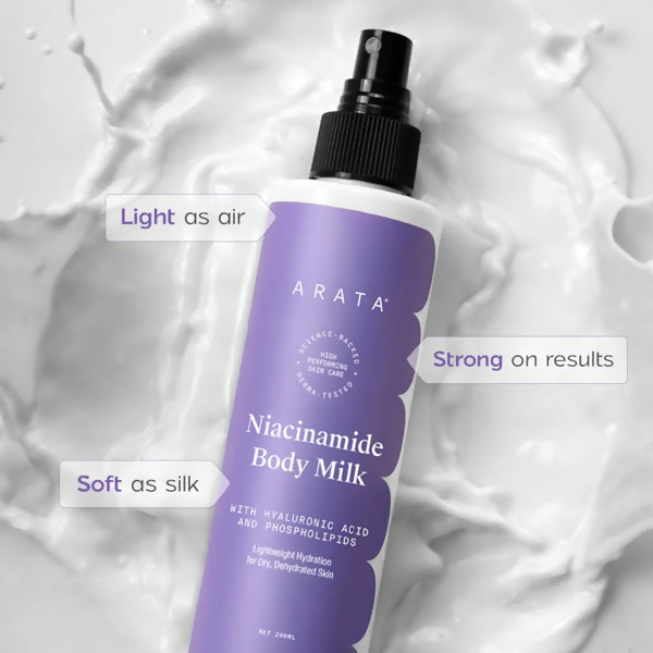 Arata Niacinamide Body Milk for Dull and Dehydrated Skin