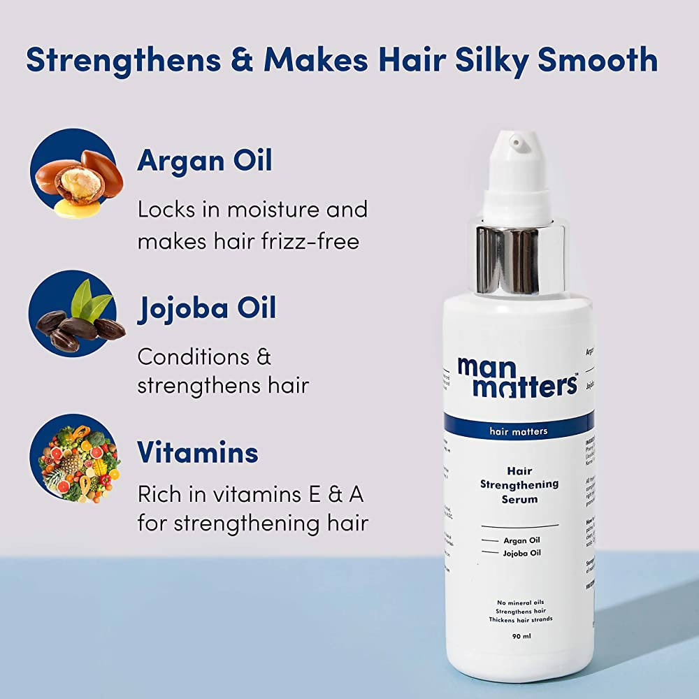 Man Matters Hair Strengthening Serum for Men With Argan & Jojoba Oil