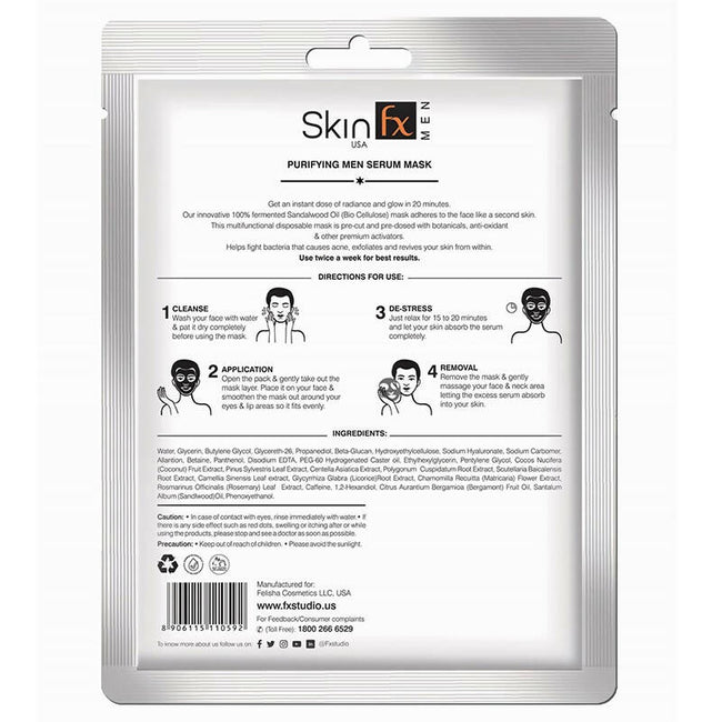 Skin Fx Purifying Serum Mask for Men Main Image