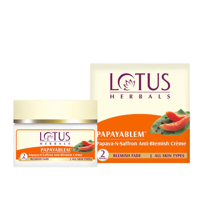 Lotus Herbals Papayablem Papaya-N-Saffron Anti-Blemish Creme Hover Image