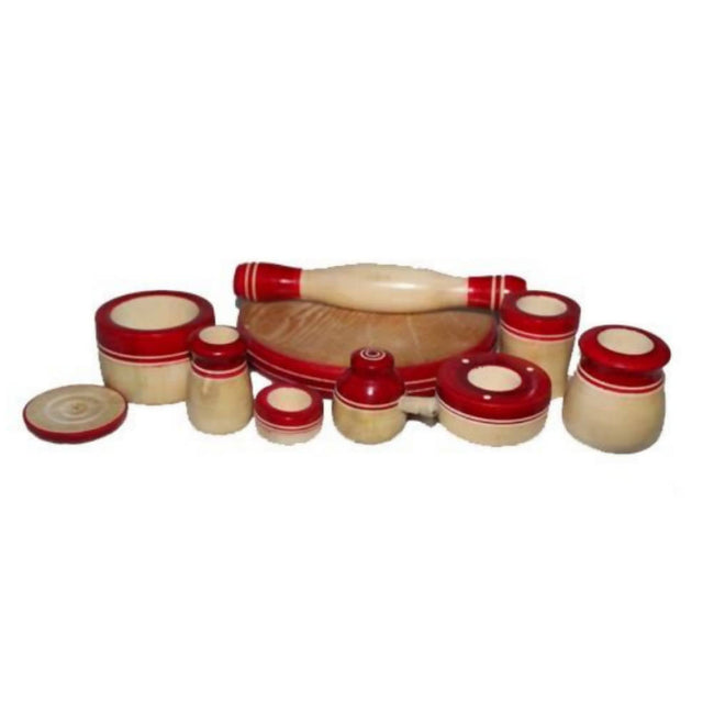 Yuvagrow Wooden Basic Kitchen Set For Childrens Hover Image