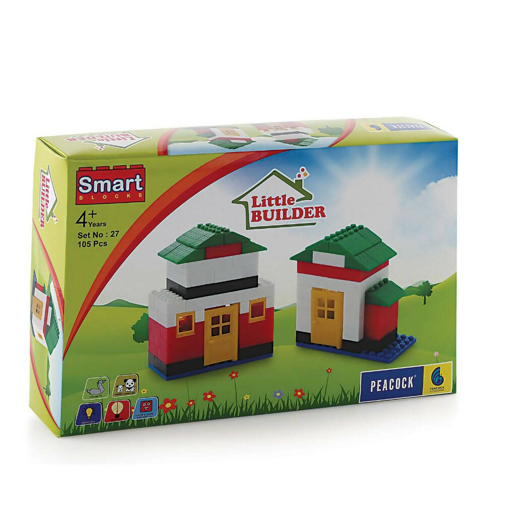 Peacock Little Builder Educational & Learning Building Blocks Toy Set For Kids