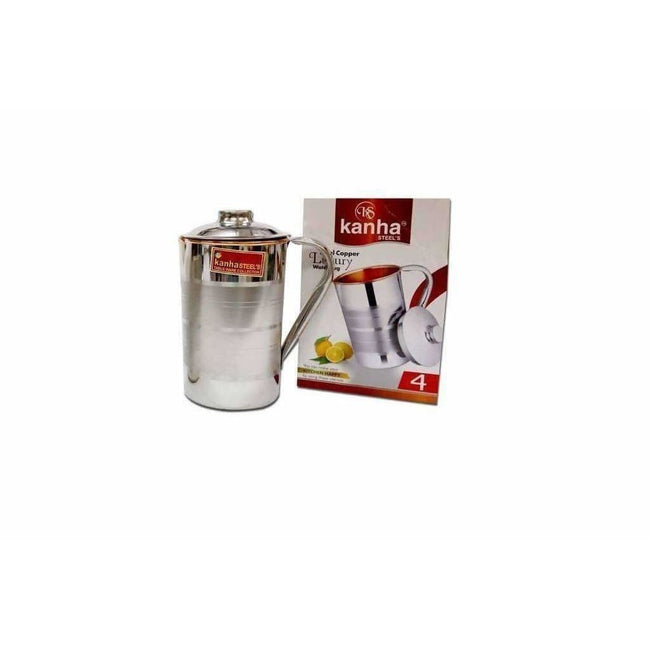 Kanha Stainless Steel Copper Jug With Lid Hover Image