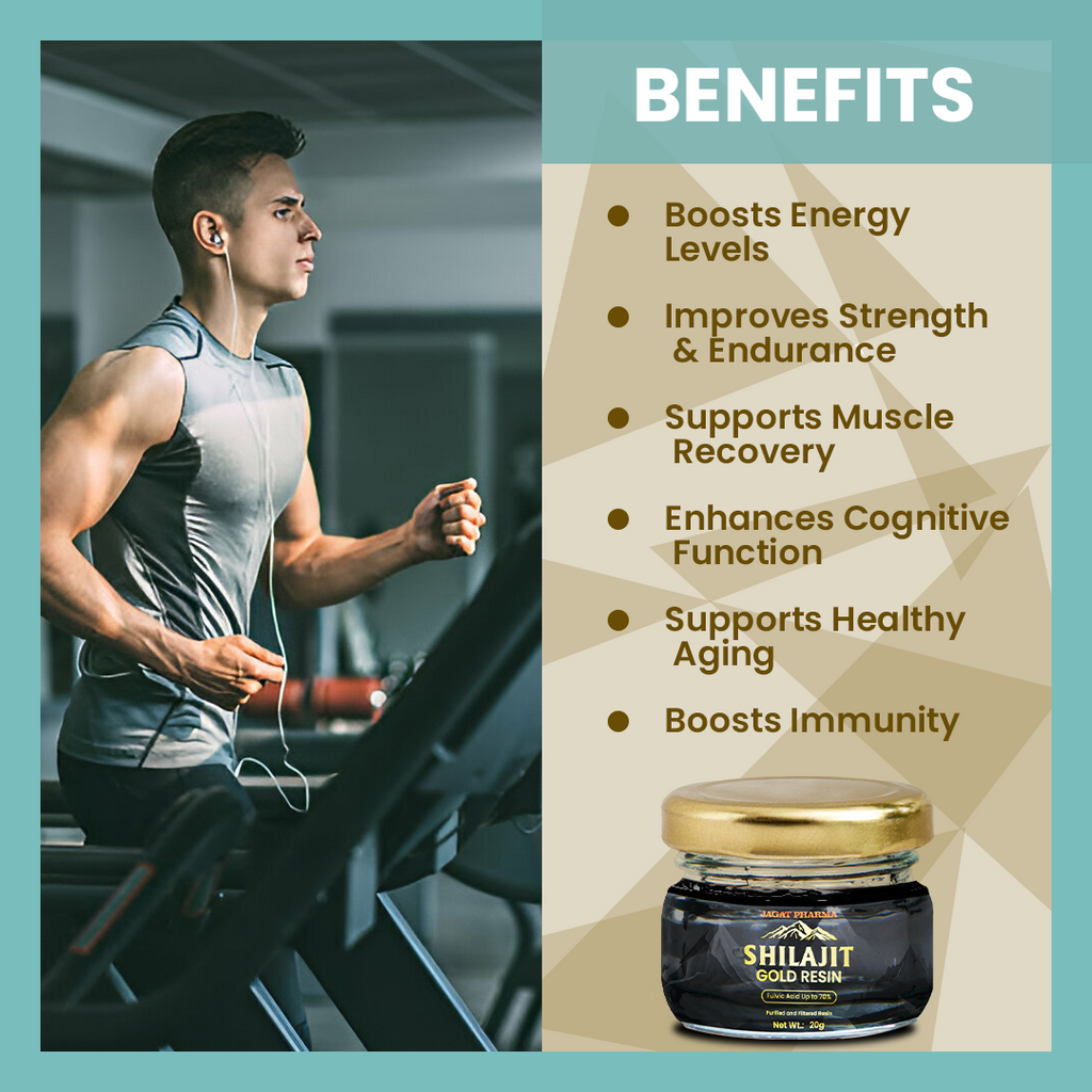 Jagat Pharma Himalayan Sj Gold Plus Resin 20g -For Strength Power Stamina