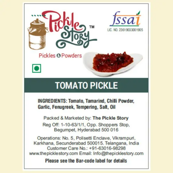 The Pickle Story Tomato Pickle